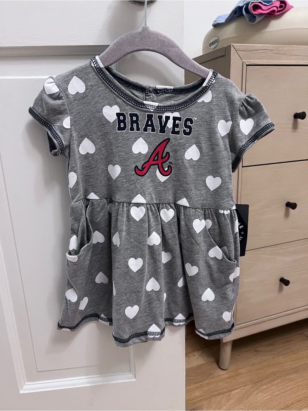 Atlanta Braves Toddler Girls Dress (2T NWT)